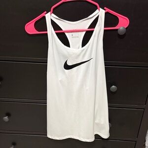 Nike White Racerback Tank